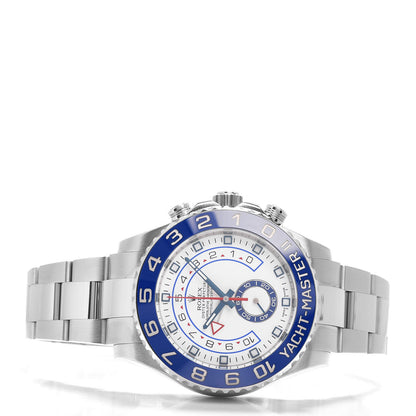 Rolex Stainless Steel 44mm Oyster Perpetual Date Yacht-Master II Watch White 116680 2 of 5