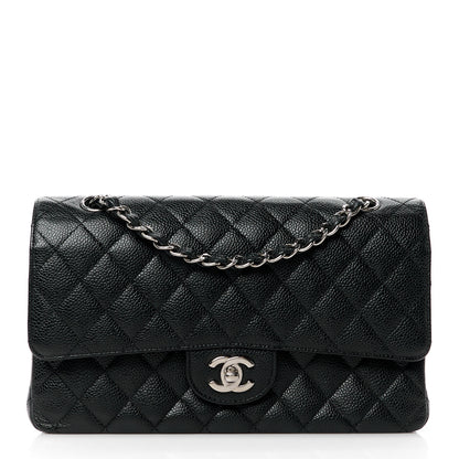 Chanel Caviar Quilted Medium Double Flap Black 1 of 12