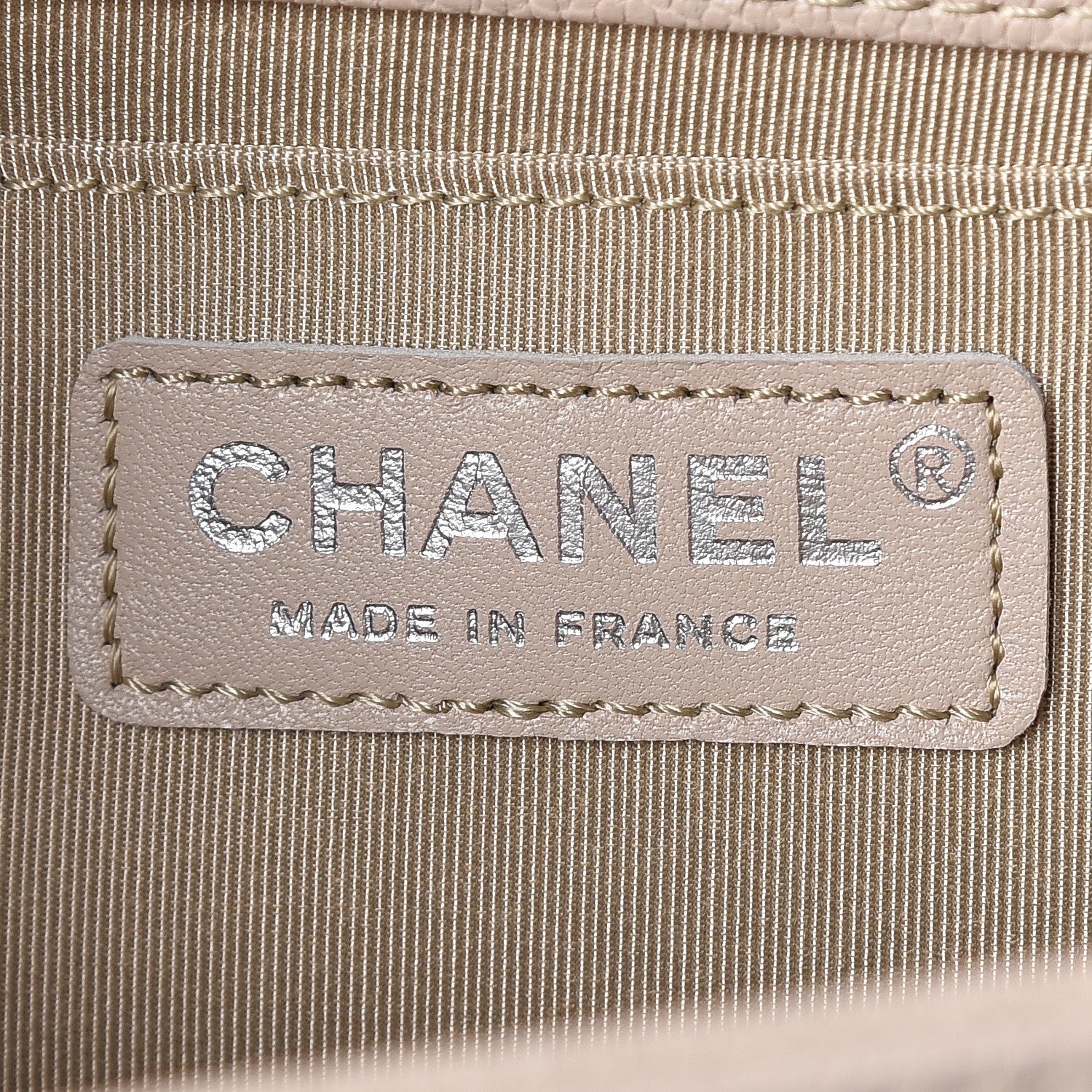 Chanel Caviar Quilted Medium Boy Flap Beige 8 of 9