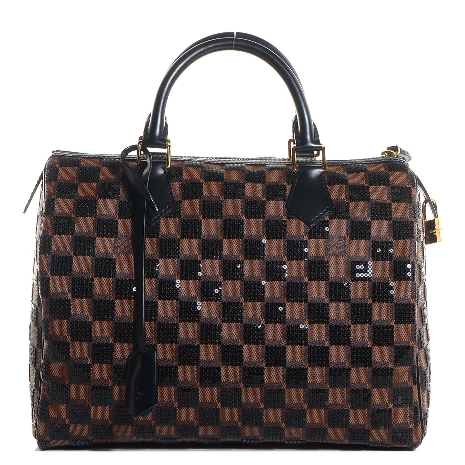 Louis Vuitton Damier Paillettes Speedy 30 Black 1 of 8
