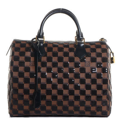 Louis Vuitton Damier Paillettes Speedy 30 Black 1 of 8