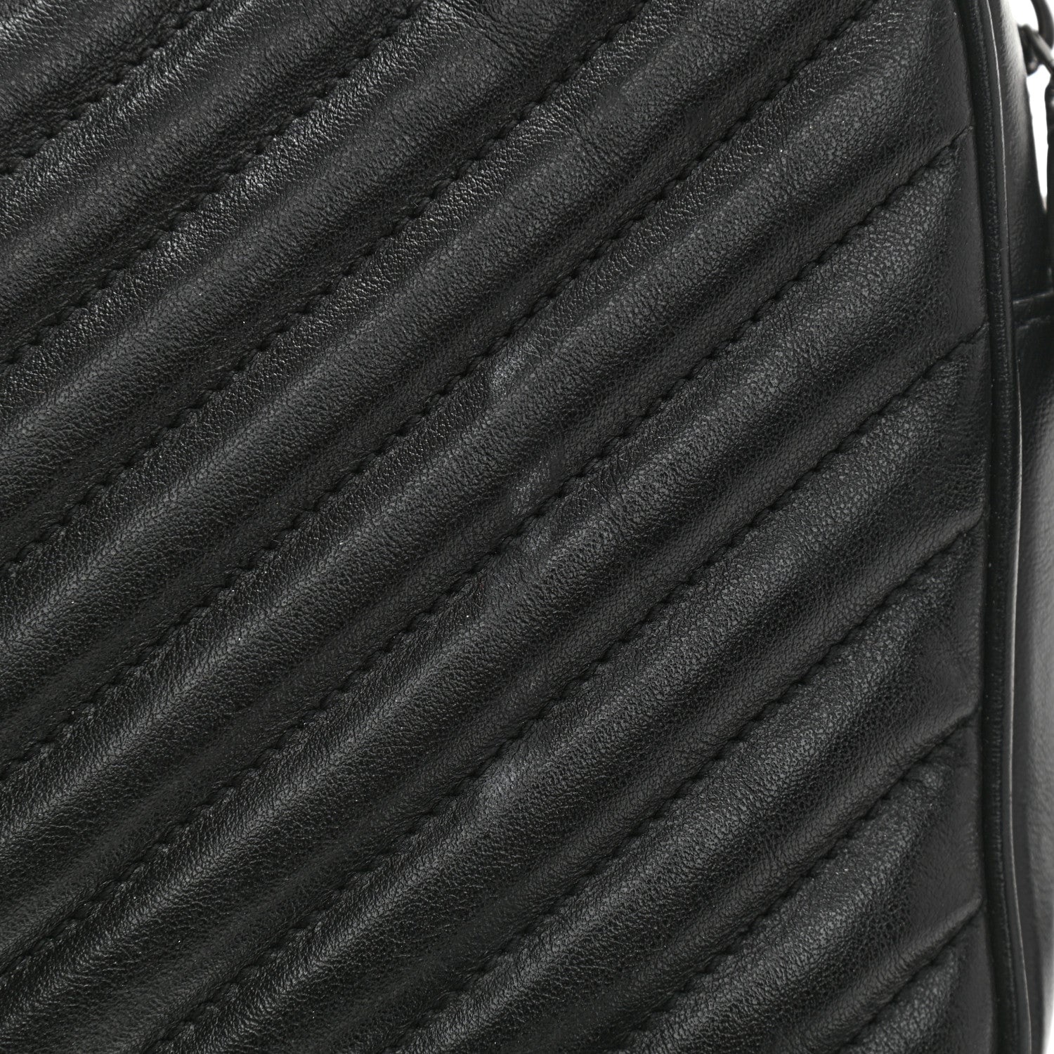 Saint Laurent Calfskin Matelasse Monogram Lou Camera Bag Black 11 of 11