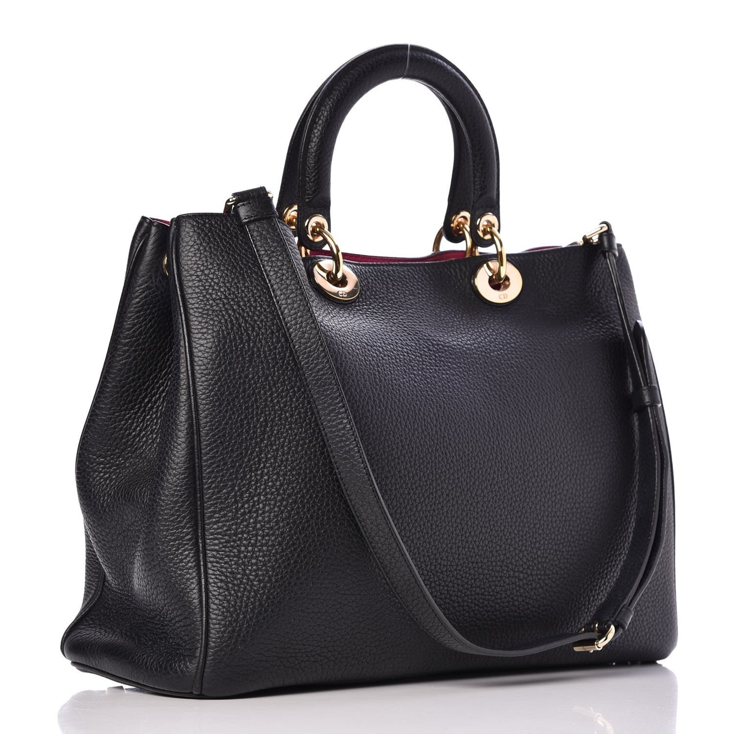Bullcalf Large Diorissimo Tote Black Rose Indien
