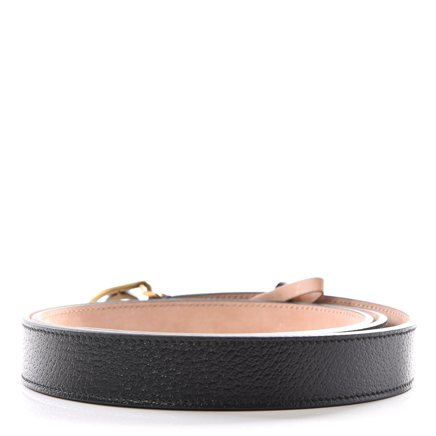 Calfskin Framed Double G Belt 110 44 Black