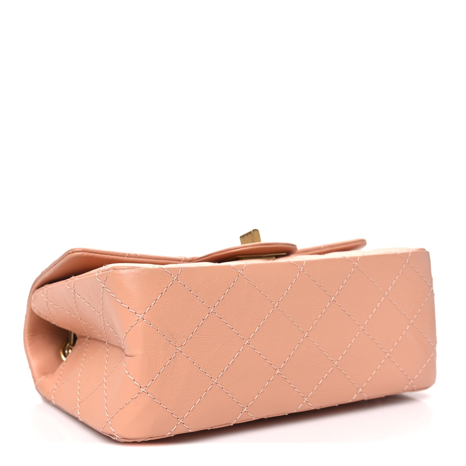 Chanel Aged Calfskin Quilted 2.55 Reissue Mini Flap Beige 4 of 10