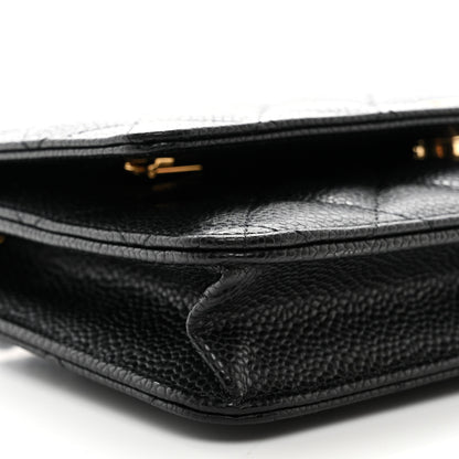 Chanel Caviar Quilted Wallet on Chain WOC Black 10 of 11
