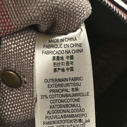 Burberry Canvas Mega Check Medium Tottenham Brit Tote Saddle Brown 7 of 11