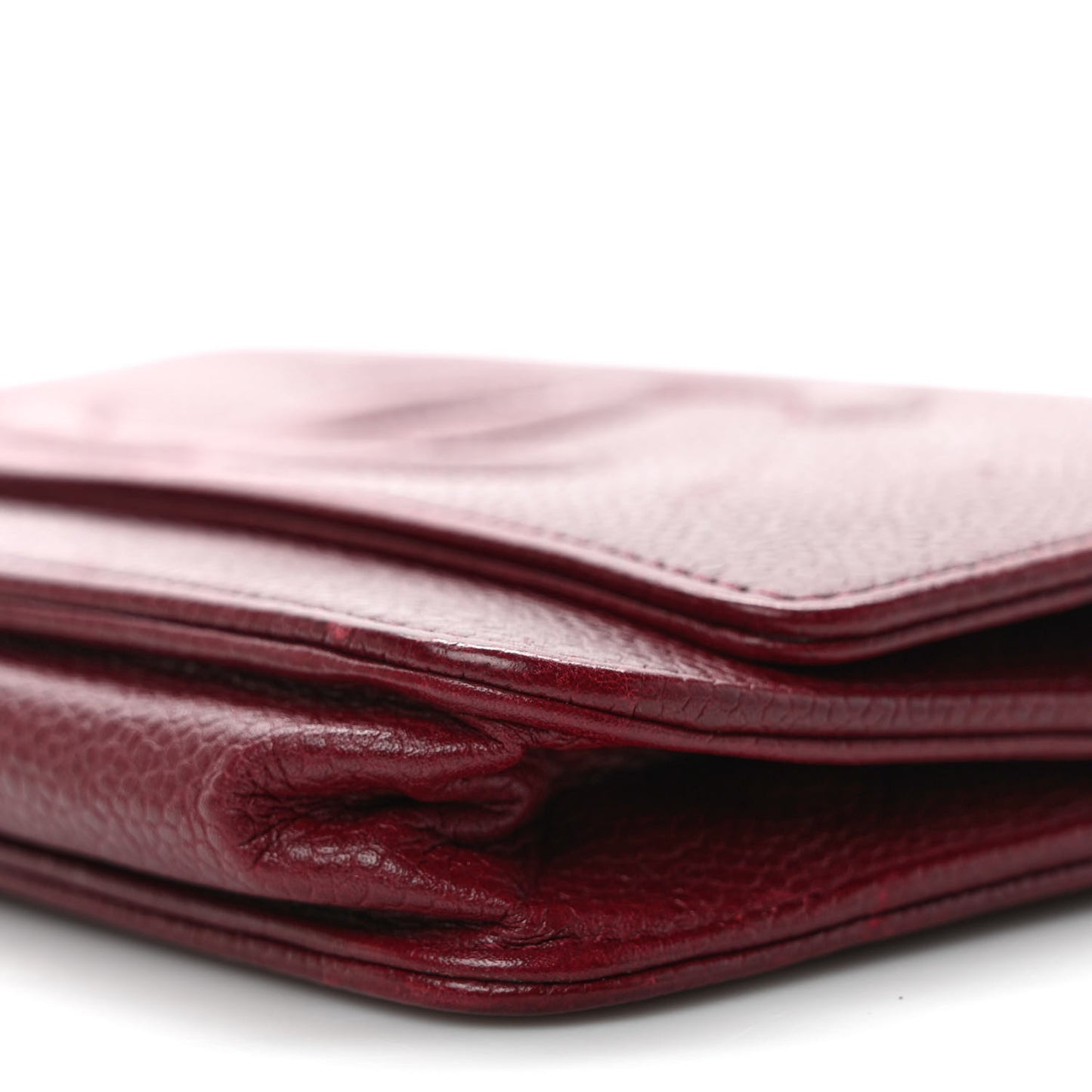 Caviar Timeless CC Wallet on Chain WOC Dark Red