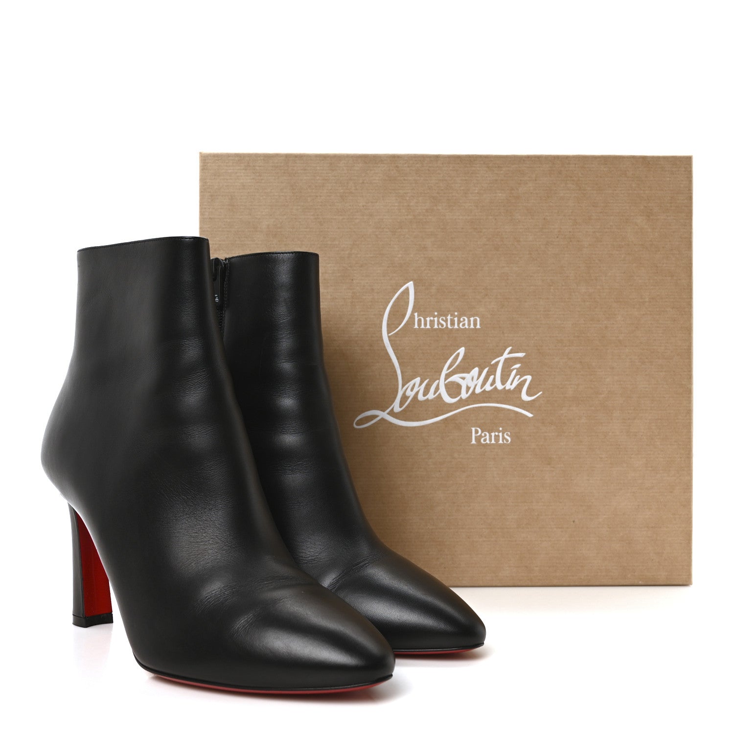 Christian Louboutin Calfskin So Eleonor 85 Ankle Boots 40.5 Black 9 of 9