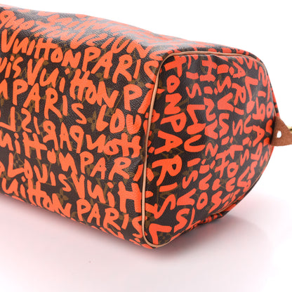 Louis Vuitton Monogram Graffiti Speedy 30 Orange 8 of 9