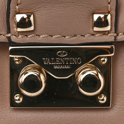 Valentino Garavani Vitello Small Glam Lock Rockstud Flap Poudre 12 of 12