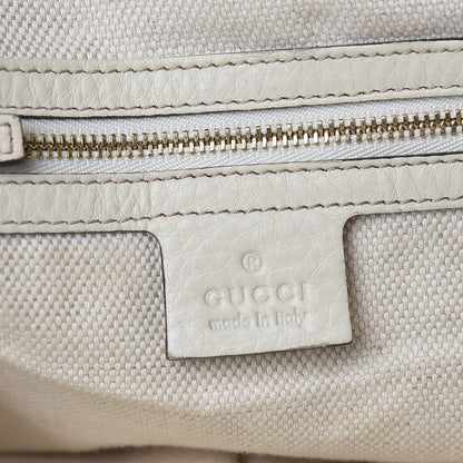 Gucci Pebbled Calfskin Medium Soho Shoulder Bag Off White 6 of 13