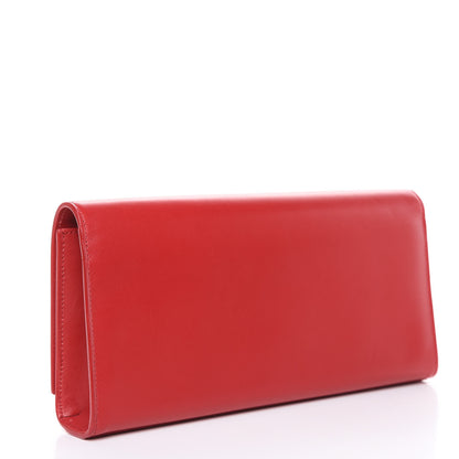 Saint Laurent Smooth Calfskin Cassandre Clutch Rouge Orient 4 of 12