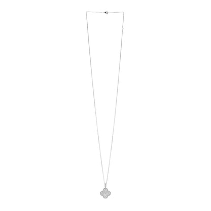Van Cleef & Arpels VAN CLEEF & ARPELS 18K White Gold Diamond Magic Alhambra Long Necklace 3 of 6