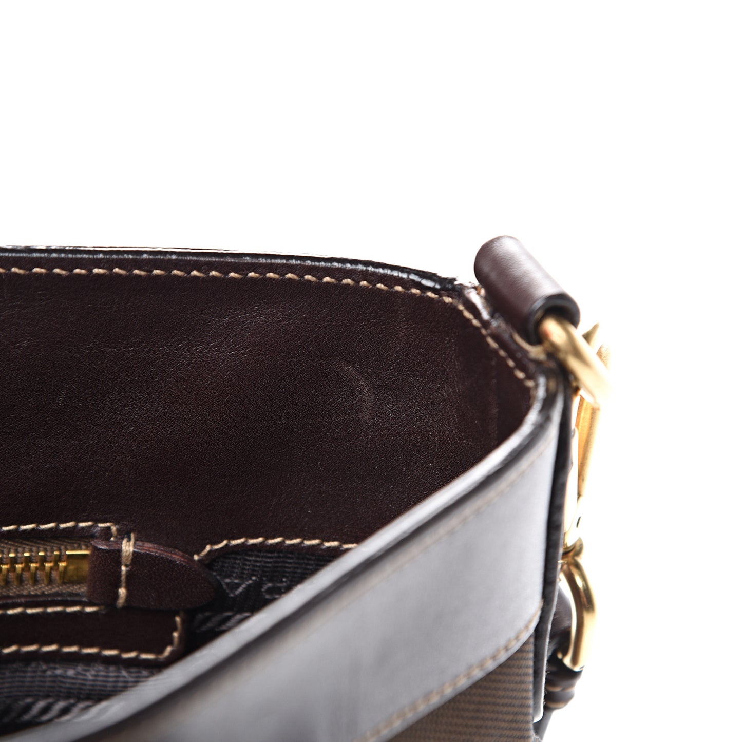 Jacquard Logo Tote Brown