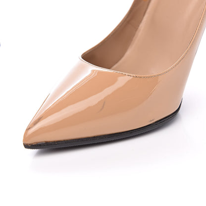 Valentino Garavani Patent Bow Pumps 36 Nude Black 9 of 16
