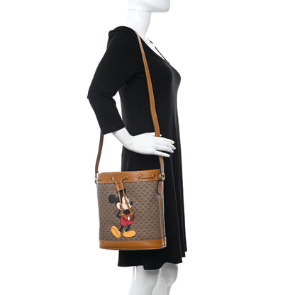 Gucci X DISNEY Mini Vintage GG Supreme Monogram Bucket Bag Beige Vintage Sun Oil 2 of 8