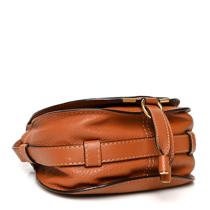 Chloe Calfskin Mini Marcie Round Crossbody Bag Tan 4 of 9