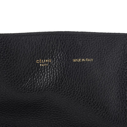 Celine Grained Calfskin Medium Horizontal Cabas Phantom Black 6 of 18