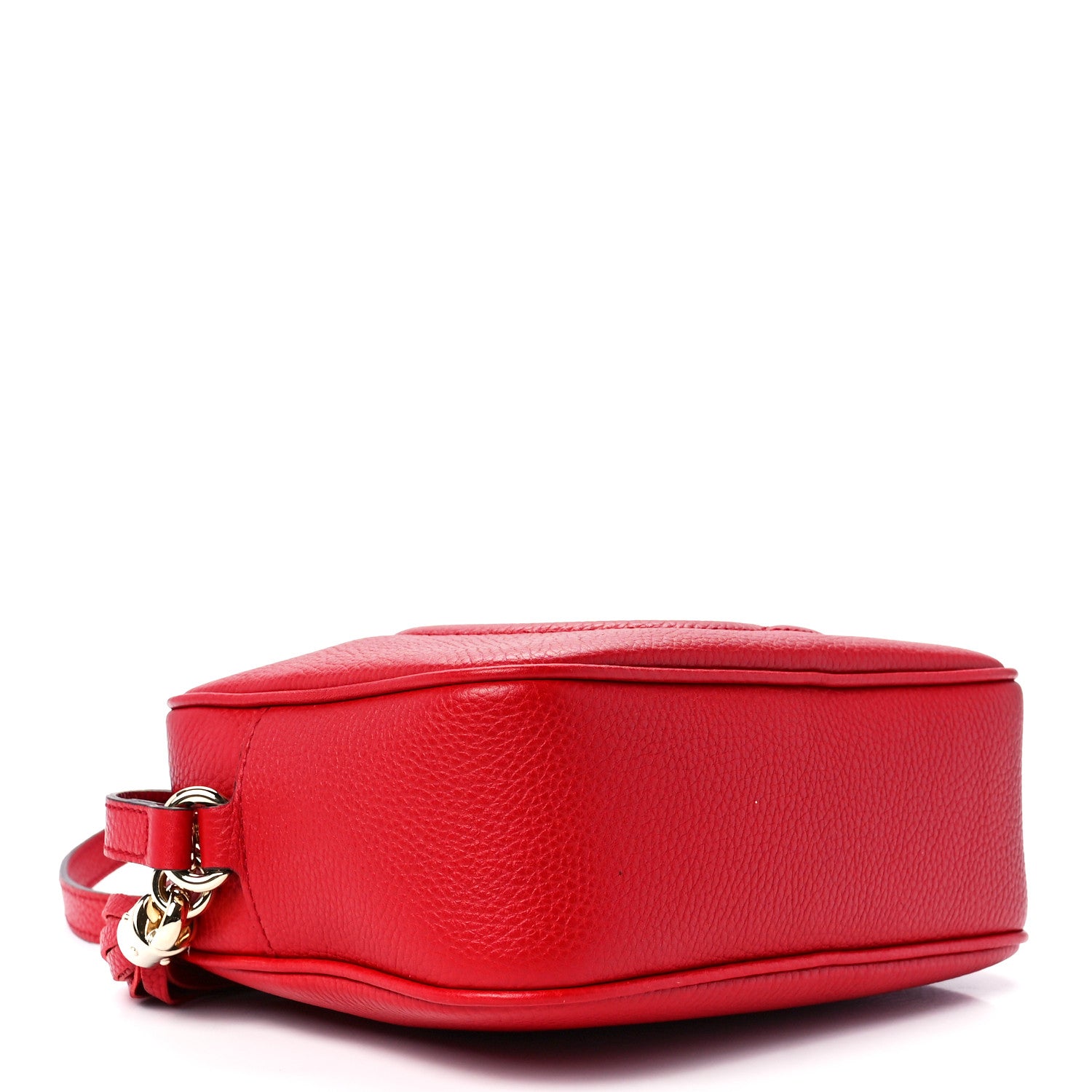 Gucci Pebbled Calfskin Small Soho Disco Bag Vibrant Red 4 of 12