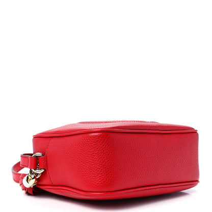 Gucci Pebbled Calfskin Small Soho Disco Bag Vibrant Red 4 of 12