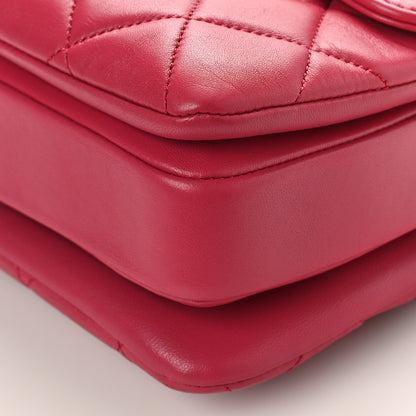 Chanel Lambskin Quilted Small Trendy CC Dual Handle Bag Dark Pink 9 of 9