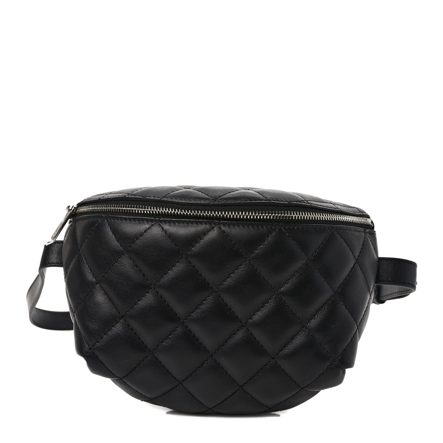 Chanel Calfskin Quilted Waist Belt Bag Black 1 of 10