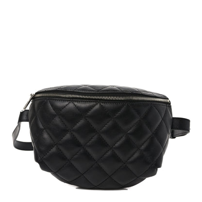Chanel Calfskin Quilted Waist Belt Bag Black 1 of 10