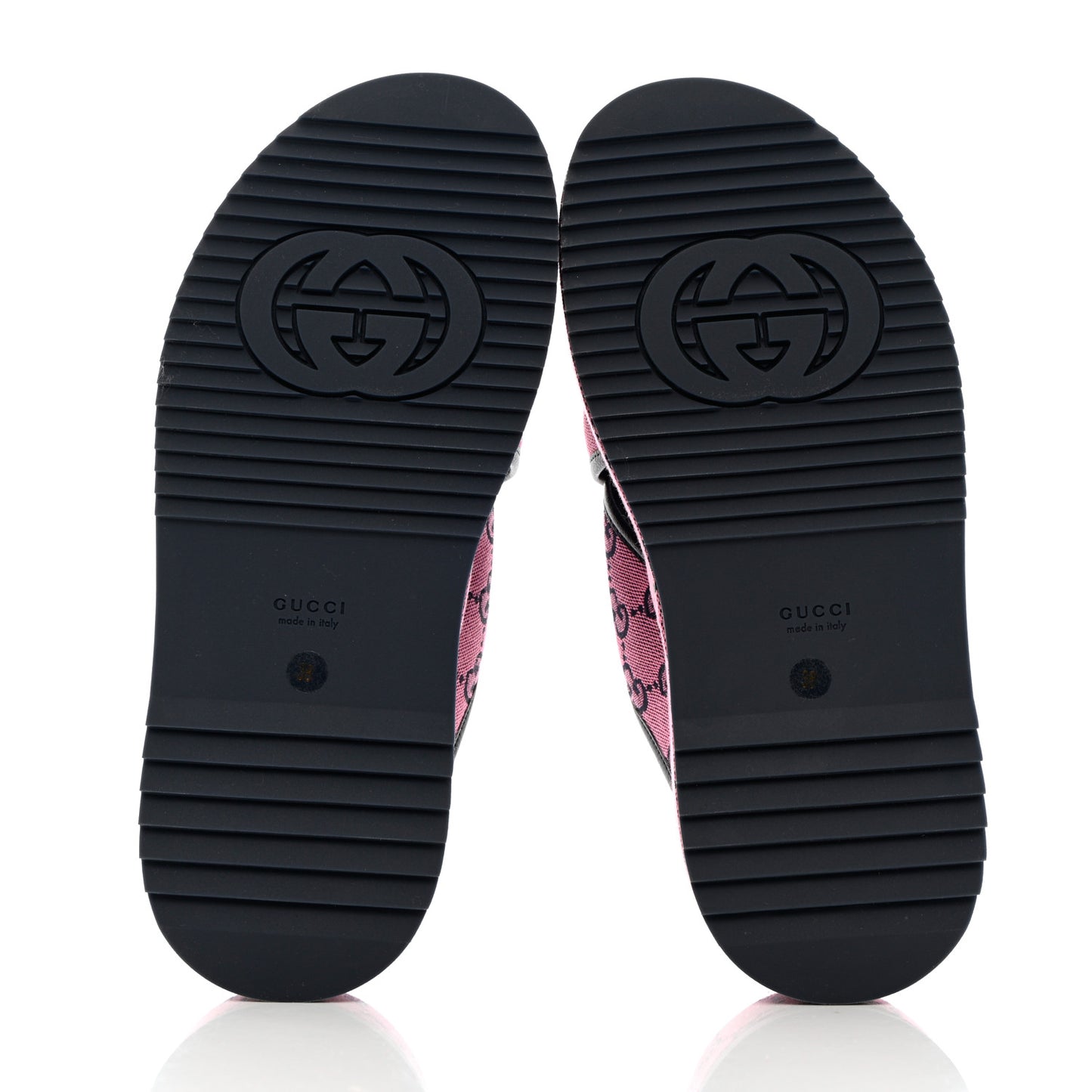 Monogram Multicolor Criss Cross Platform Slide Sandals 39 Pink Blue