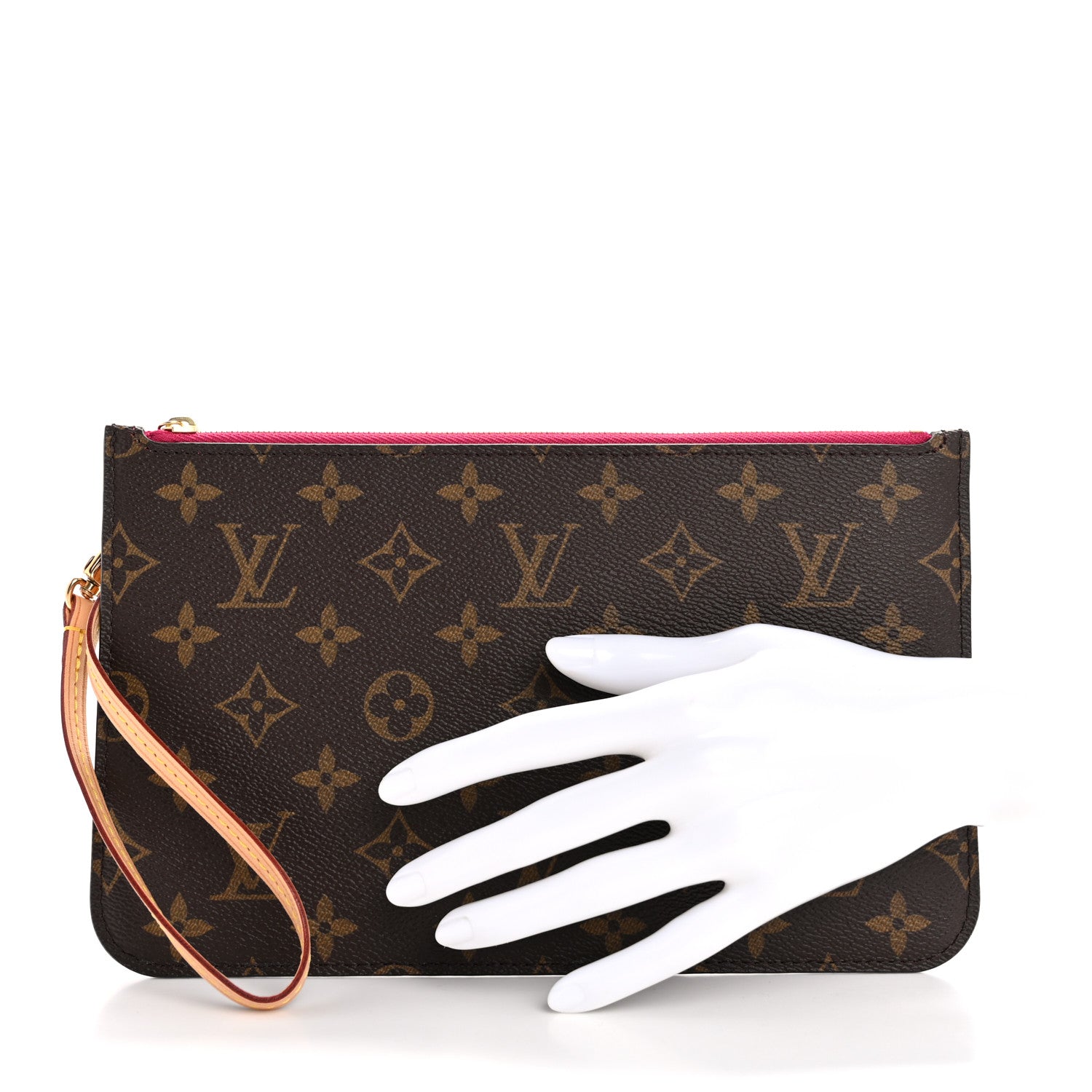 Louis Vuitton Monogram Neverfull MM GM Pochette Pivoine 2 of 9