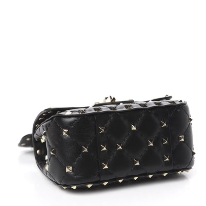 Valentino Garavani Nappa Micro Rockstud Spike Shoulder Bag Black 4 of 9