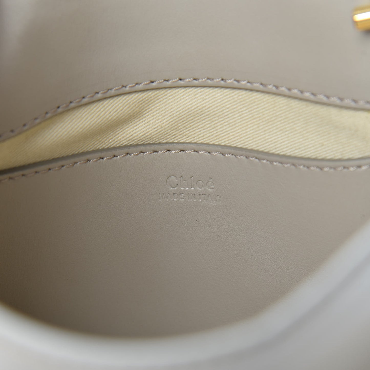 Shiny Calfskin Mini Annie Shoulder Bag Motty Grey