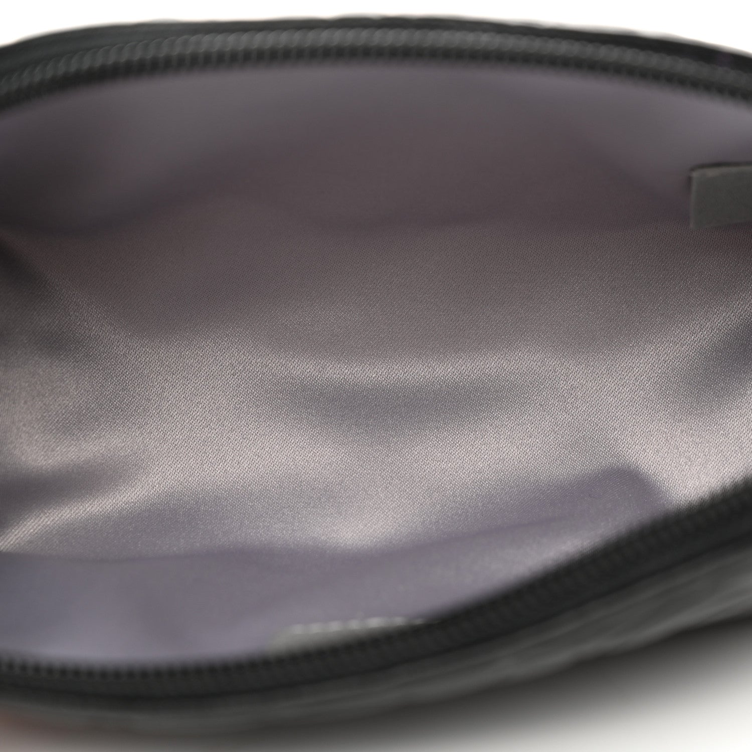 Chanel Lambskin Camellia Embossed Cosmetic Case Black 5 of 12