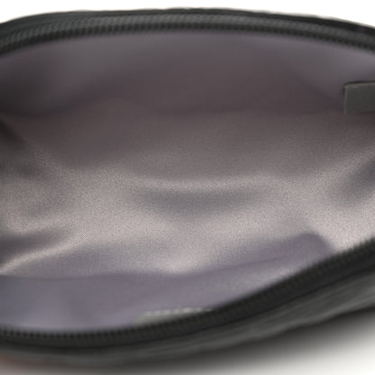 Chanel Lambskin Camellia Embossed Cosmetic Case Black 5 of 12
