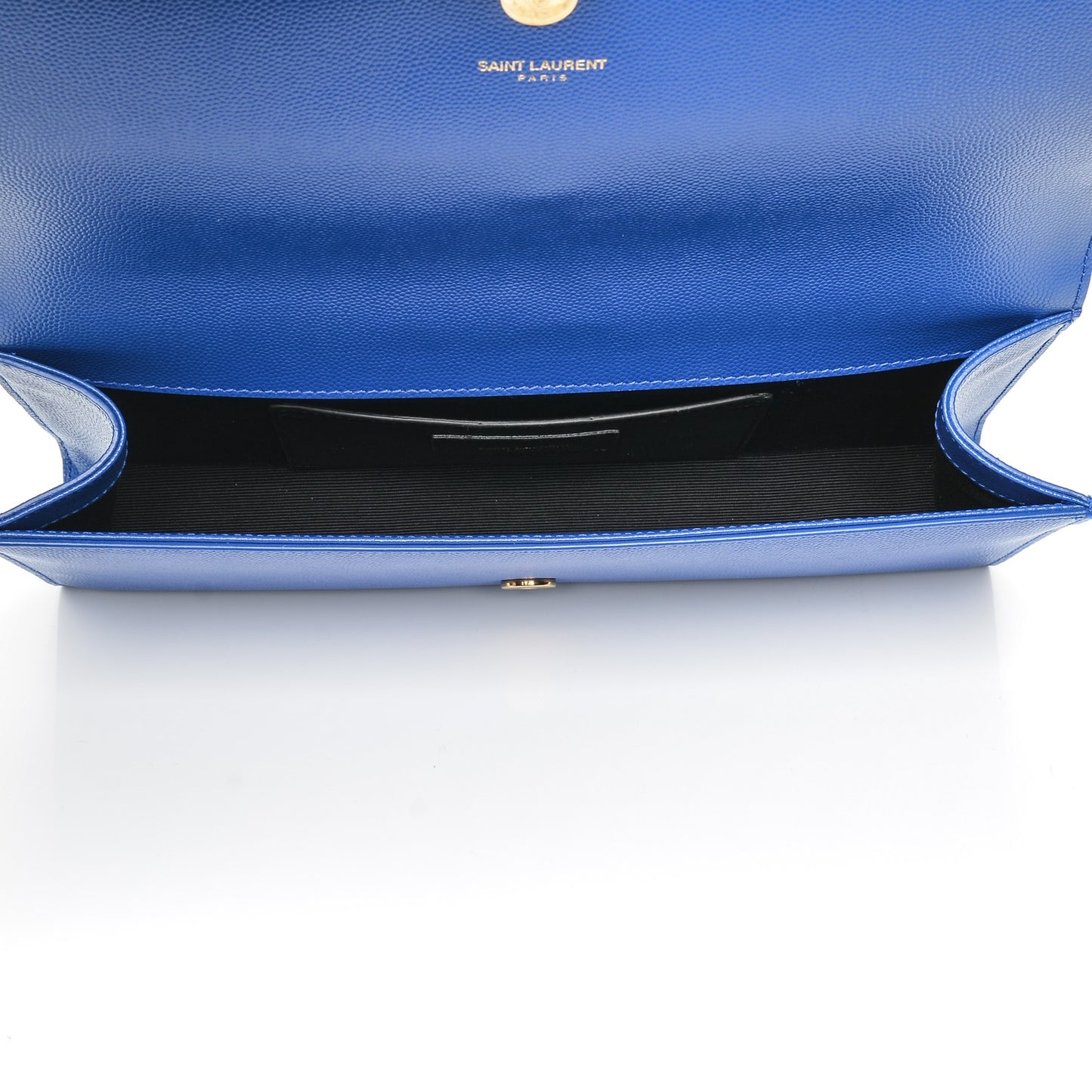Grain De Poudre Classic Monogram Clutch Royal Blue
