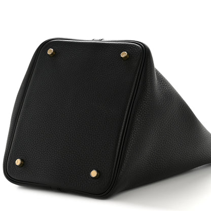 Hermes Taurillon Clemence Picotin Lock 22 MM Black 10 of 10