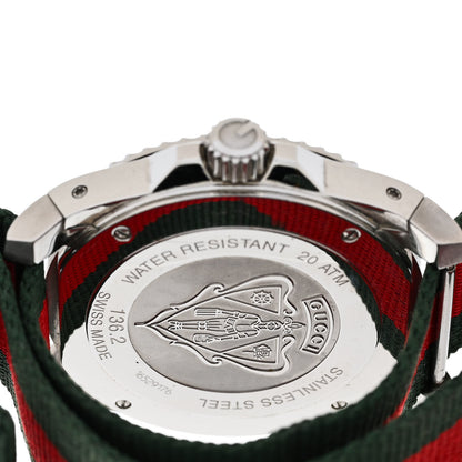 Gucci Stainless Steel Nylon 45mm Dive Quartz Watch 4 of 4