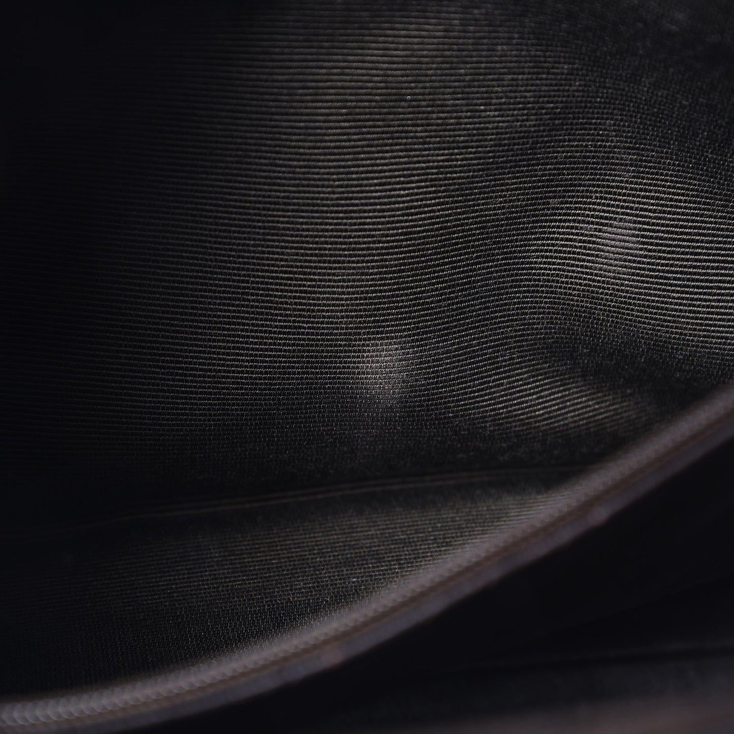 Lambskin Quilted Shoulder Bag Dark Brown