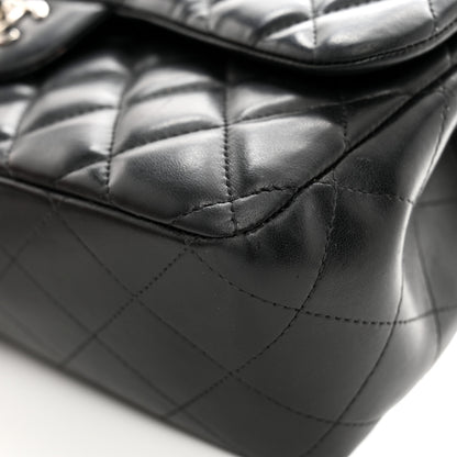 Chanel Lambskin Quilted Jumbo Double Flap Black 11 of 13