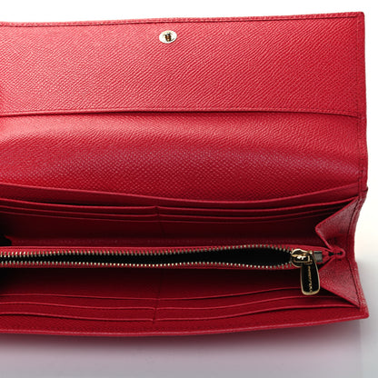 Dolce & Gabbana Dauphine Continental Flap Wallet Red 5 of 9