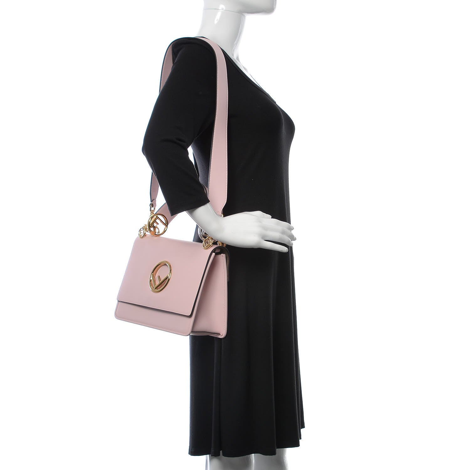 Fendi Vitello Century Opaco F is Fendi Kan I Shoulder Bag Peonia 2 of 14