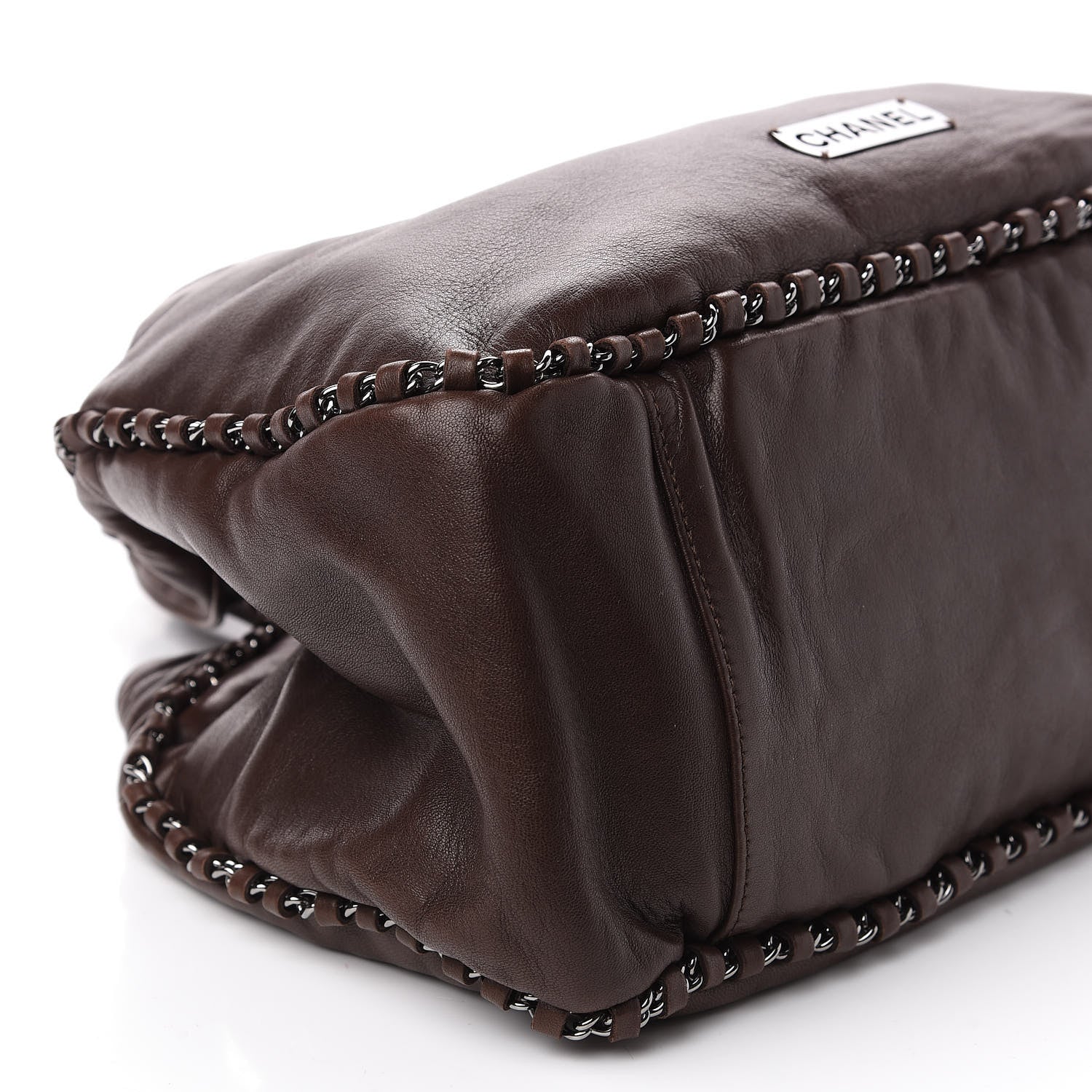 Chanel Calfskin Chain Hobo Brown 6 of 11