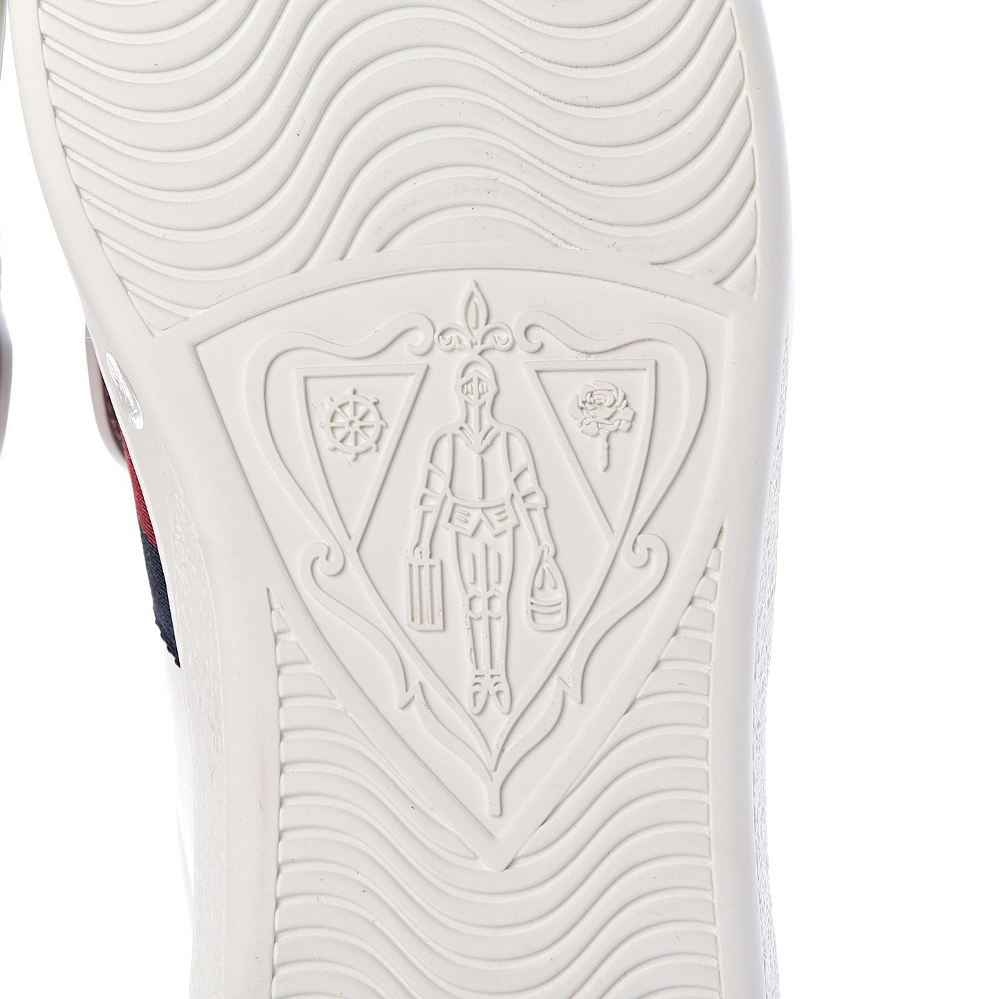 Calfskin Ayers Web Tiger Embroidered Mens Ace Sneakers 10.5 White