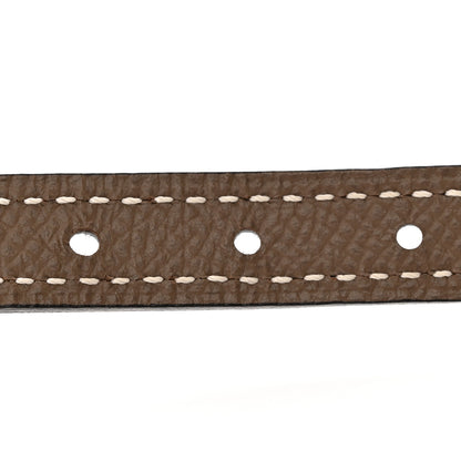 Hermes Swift Epsom 13mm Focus Belt 75 30 Black Etoupe 4 of 5