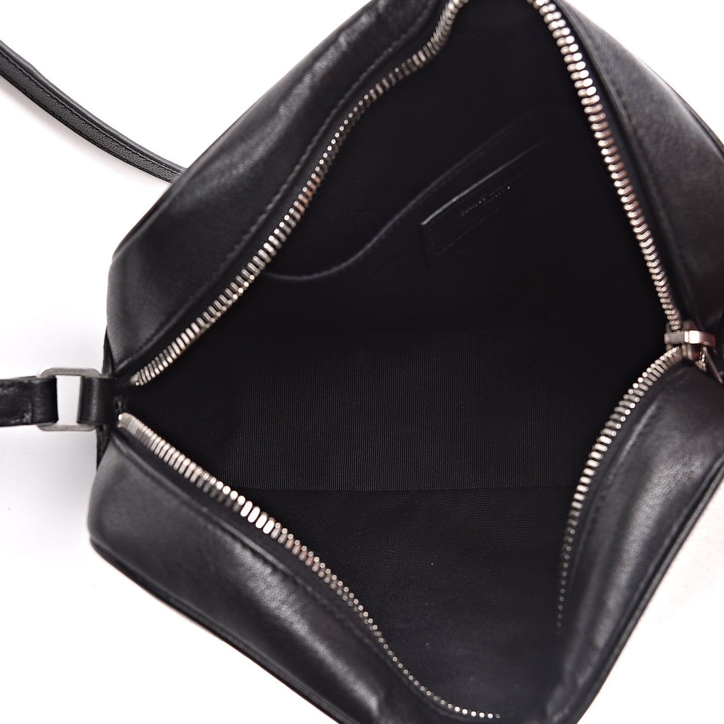 Linen Canvas Monogram Lou Camera Bag Black