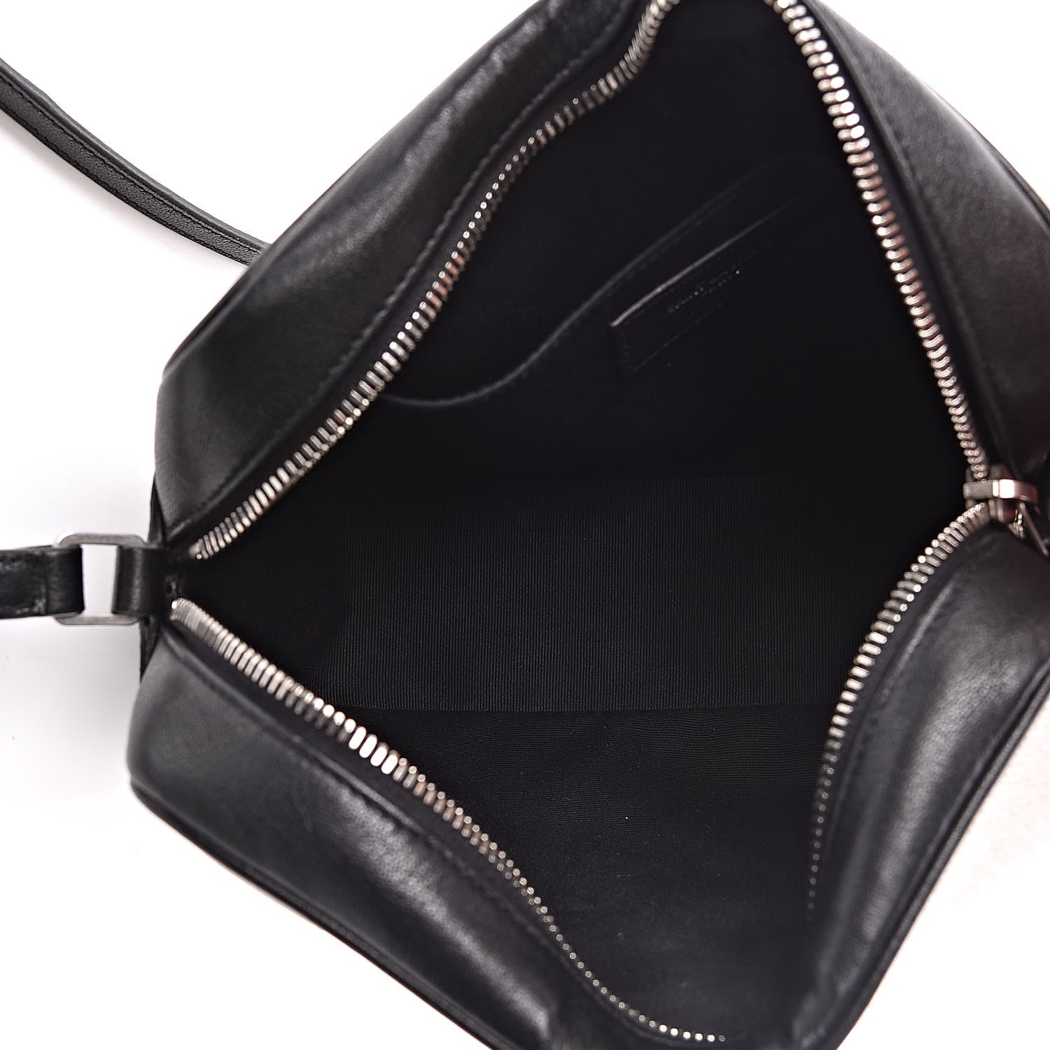 Saint Laurent Linen Canvas Monogram Lou Camera Bag Black 5 of 9