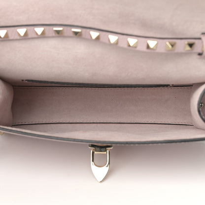 Valentino Garavani Pebbled Calfskin Medium Rockstud Flip Lock Crossbody Bag Loto 4 of 10