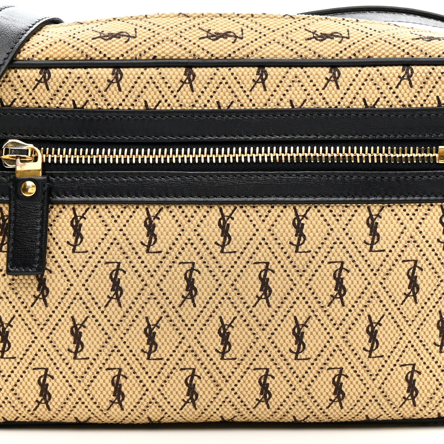 Saint Laurent Canvas Monogram All Over Camera Bag Beige 8 of 11