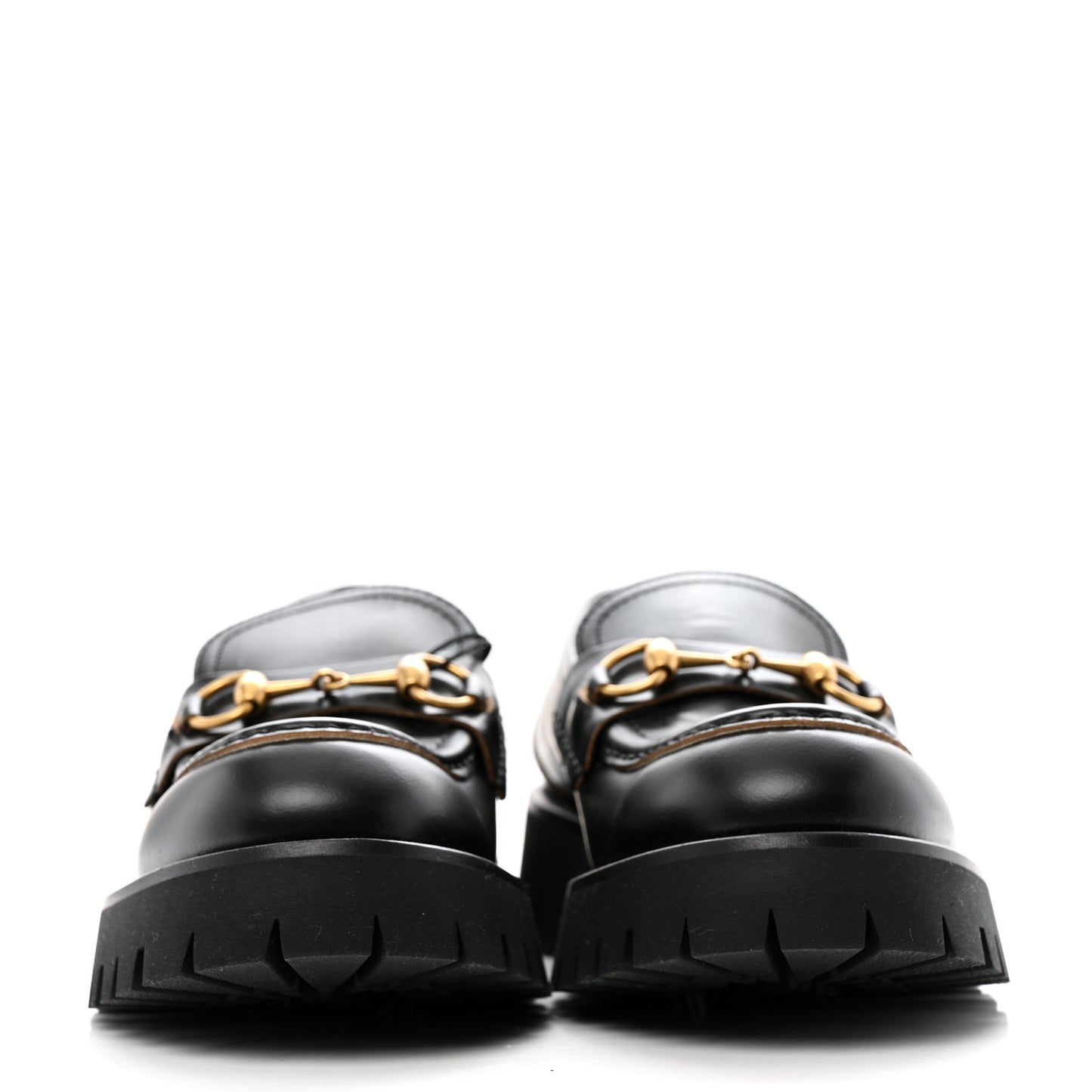Cordovan Lux Womens Harald Horsebit 25mm Platform Loafers 38.5 Black