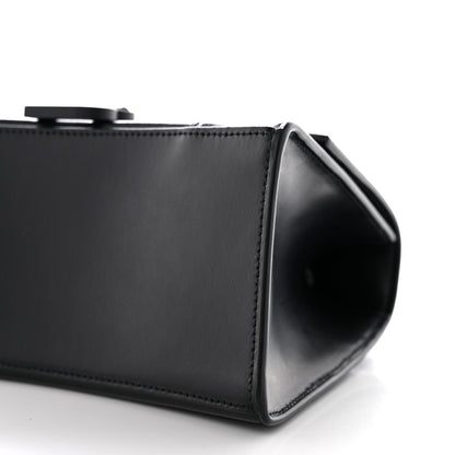 Balenciaga Shiny Box Calfskin Monochrome Small Hourglass Top Handle Bag Black 11 of 14